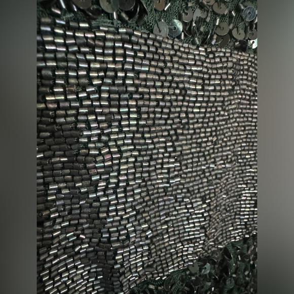 💚 NWT! Mac Duggal Emerald Sequin & Bead Dress - Picture 11 of 15